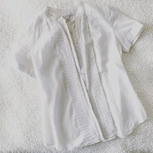 Banana Republic Tuxedo Pleat Linen Shirt, …